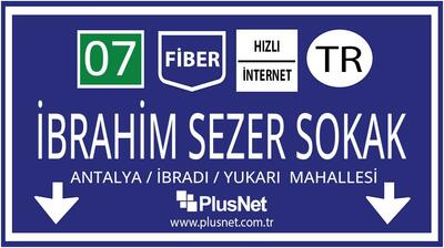Antalya / İbradı / Yukarı Mahallesi / İbrahim Sezer Sokak Taahhütsüz İnternet