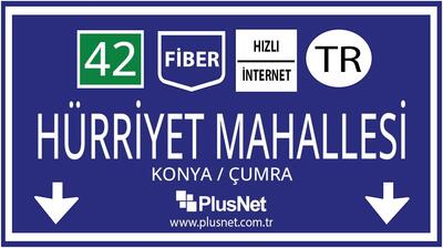 Konya / Çumra / Hürriyet Mahallesi Taahhütsüz İnternet