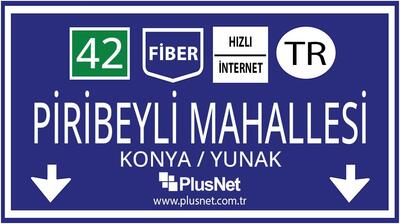 Konya / Yunak / Piribeyli Mahallesi Taahhütsüz İnternet